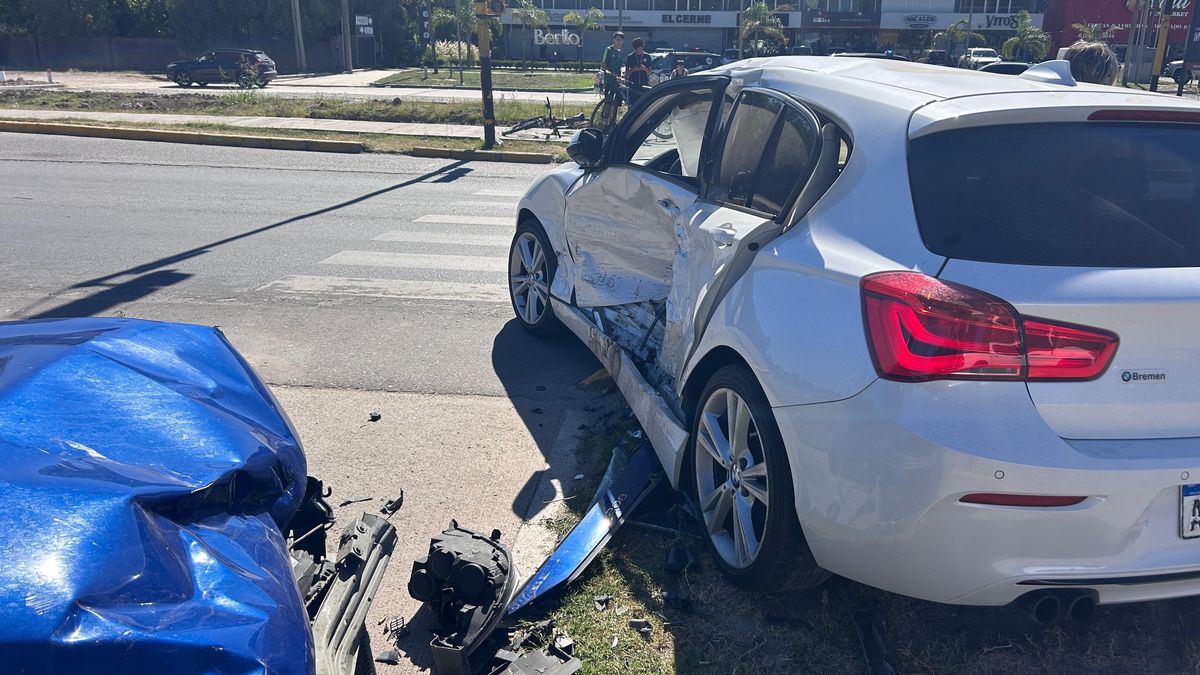 Canning: fuerte choque en la Ruta 58 deja heridos leves